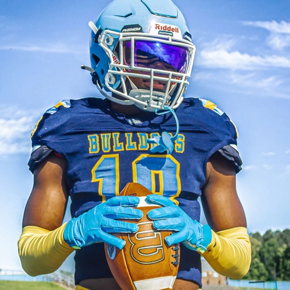 PHENOM • Phenom Elite Columbia Blue Football Gloves - VPS4 - Pro Label Edition - Picture 2 of 6